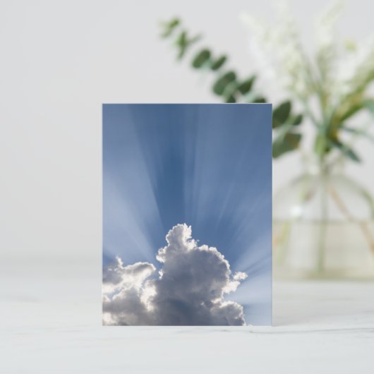 Die Strahlen von Crepuskular oder Gott gehen an de Postkarte (Stehend Vorderseite)