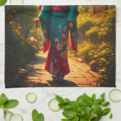 Die Strahlkraft eines Kimonos Geschirrtuch (Gefaltet)