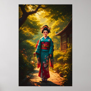 Die Strahlkraft eines Kimonos Poster