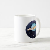 Die Strahlung des Saturns in Wasserfarbe Kaffeetasse (VorderseiteRechts)