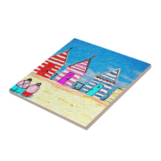 Die Strand-Hütten Fliese (Seite)