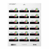 Die Strandadresse, die die Labels versendet Adressaufkleber (Vorne)