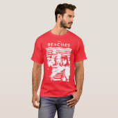 Die Strände binden lustiger Junge T-Shirt (Vorne ganz)