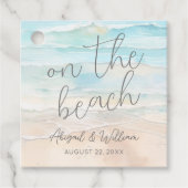 Die Strandhochzeit Geschenkanhänger (Vorderseite)