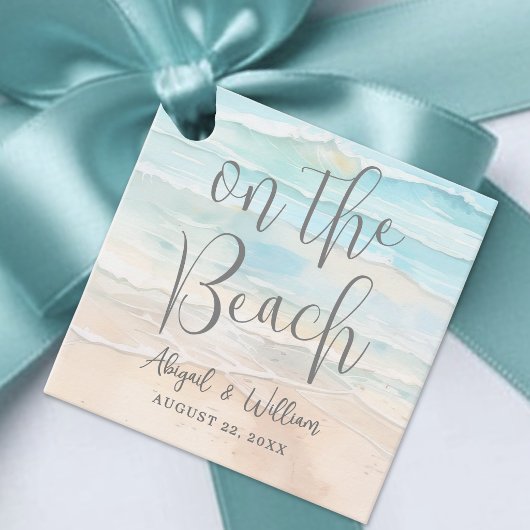 Die Strandhochzeit Geschenkanhänger