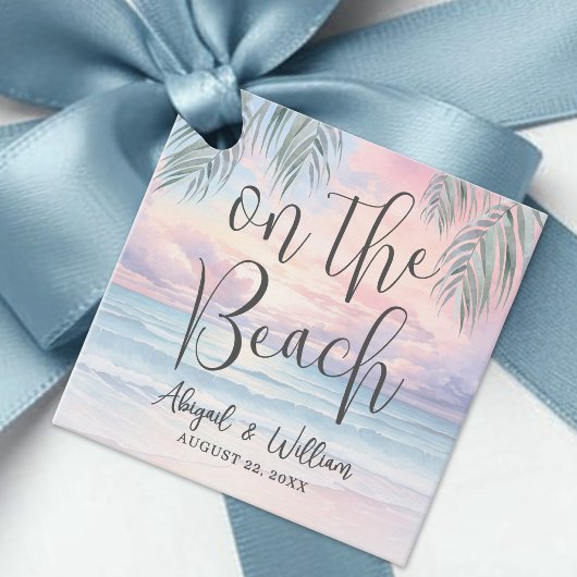 Die Strandhochzeit Geschenkanhänger