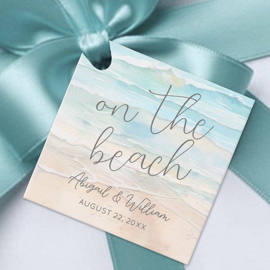 Die Strandhochzeit Geschenkanhänger