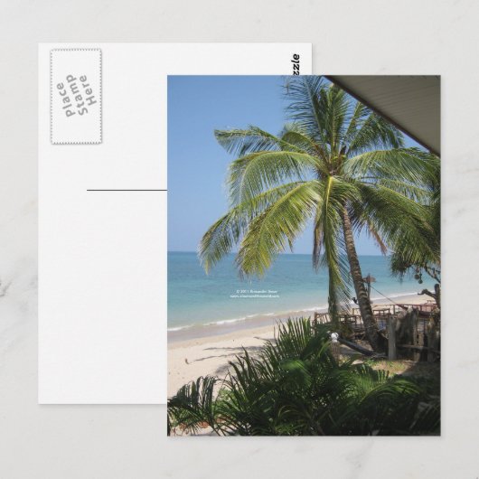 Die Strandpostkarte Postkarte (Vorne/Hinten)