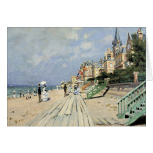 Die Strandpromenade in Trouville von Claude Monet