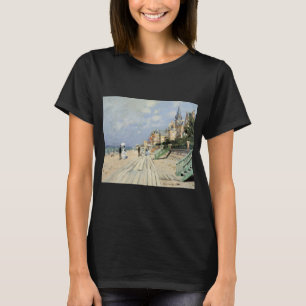 Die Strandpromenade in Trouville von Claude Monet T-Shirt