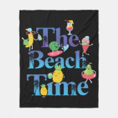 Die Strandzeit Fleecedecke (Vorderseite)