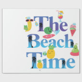 Die Strandzeit Geschenkpapier (Flach)