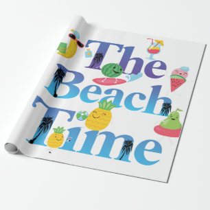 Die Strandzeit Geschenkpapier