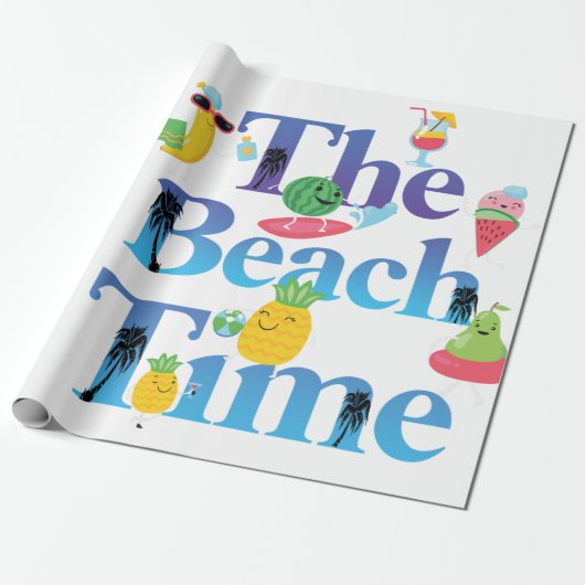 Die Strandzeit Geschenkpapier (Ungerollt)