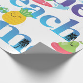 Die Strandzeit Geschenkpapier (Ecke)