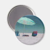 Die Strandzeit ist in der Nähe Magnet (Vorderseite/Rückseite)