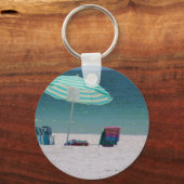 Die Strandzeit ist in der Nähe Schlüsselanhänger (Vorderseite)