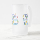 Die Strandzeit Mattglas Bierglas (VorderseiteRechts)