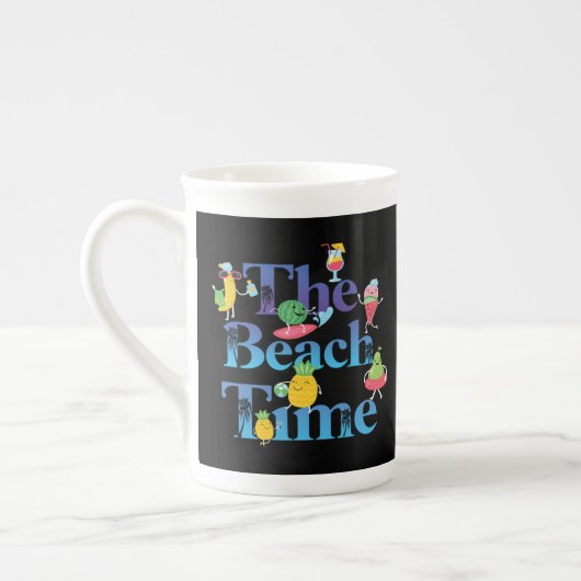 Die Strandzeit Porzellantasse (Links)