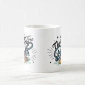 Die Strandzeit und das Surfen am Strand Kaffeetasse (Mittel)