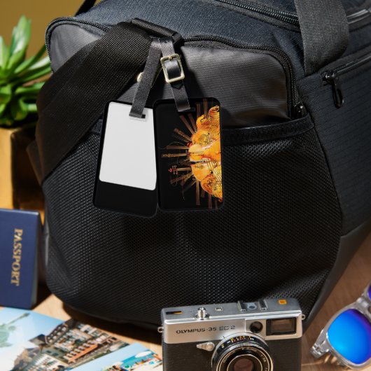 DIE STRÄNGE DER SONNE GEPÄCKANHÄNGER (Vorderseite & Rückseite)