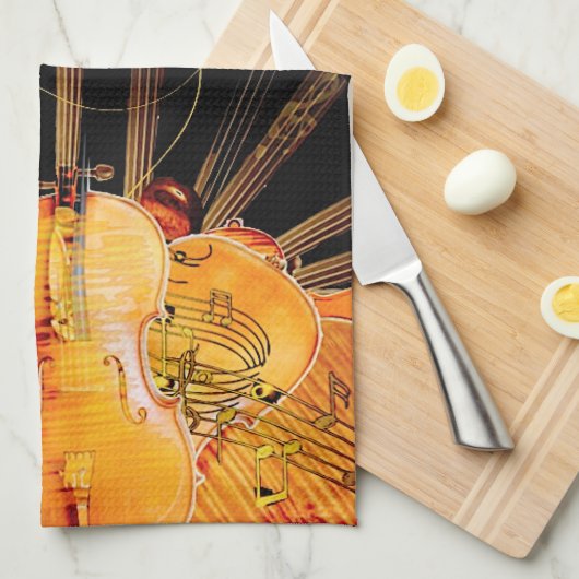 DIE STRÄNGE DER SONNE GESCHIRRTUCH (Viertel Falte)