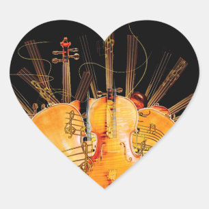 DIE STRÄNGE DER SONNE Herz-Aufkleber