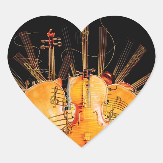 DIE STRÄNGE DER SONNE Herz-Aufkleber (Vorderseite)