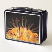 DIE STRÄNGE DER SONNE METALL BROTDOSE (Rückseite)