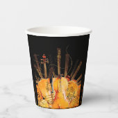 DIE STRÄNGE DER SONNE PAPPBECHER (Vorderseite)