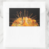 DIE STRÄNGE DER SONNE RECHTECKIGER AUFKLEBER (Tasche)