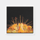 DIE STRÄNGE DER SONNE SERVIETTE (Vorderseite)