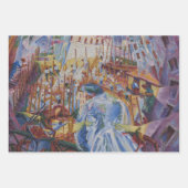 Die Straße betritt das Haus - Umberto Boccioni Geschenkpapier Set (Vorderseite 3)