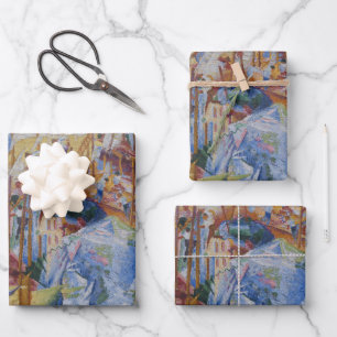 Die Straße betritt das Haus - Umberto Boccioni Geschenkpapier Set