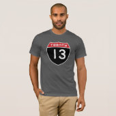 Die Straße bis zwanzig 13 T-Shirt (Vorne ganz)