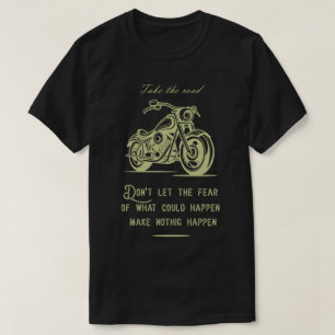 Die Straße, ein Motorraddesign. T-Shirt