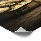 Die Straße in der Stadt und der rote Himmel | Art  Poster (Ecke)