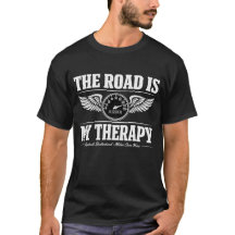 Die Straße ist mein Therapie-Biker-T-Shirt Vintage
