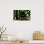 Die Straße ist nicht gefahren Poster (Küche)