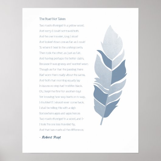 Die Straße ist nicht gefahren Poster (Vorne)