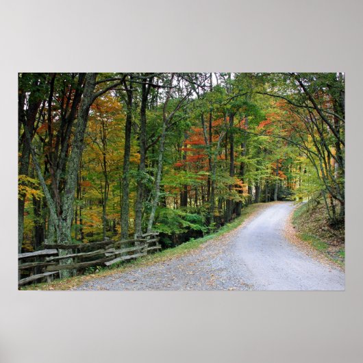 Die Straße ist weniger gereist Poster (Vorne)