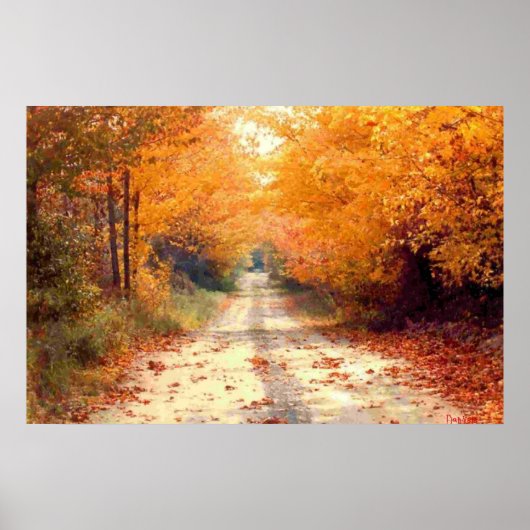 Die Straße ist weniger gereist Poster (Vorne)