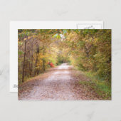 Die Straße ist weniger gereist Postkarte (Vorne/Hinten)