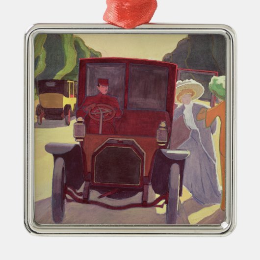 Die Straße mit Acacias, 1908 Silbernes Ornament (Vorne)