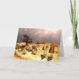 Die Straße nach Bethlehem Feiertagskarte