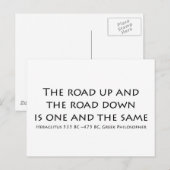 Die Straße nach oben Postkarte (Vorne/Hinten)