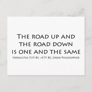 Die Straße nach oben Postkarte