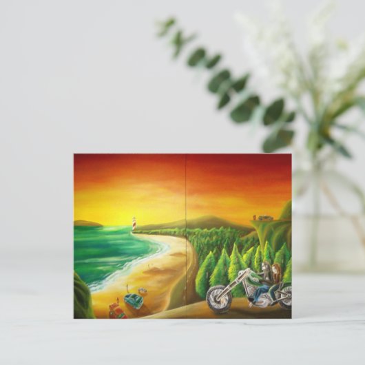 Die Straße (Teil 1) Postkarte (Stehend Vorderseite)