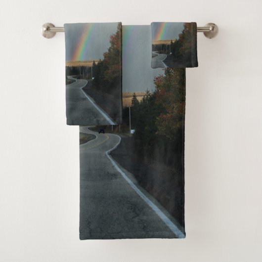 Die Straße unter dem Regenbogen Badhandtuch Set (Insitu)