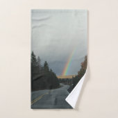 Die Straße unter dem Regenbogen Badhandtuch Set (Handtuch)